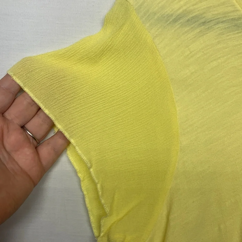 Soft Surroundings Yellow Blouse Size XL - Picture 4 of 9